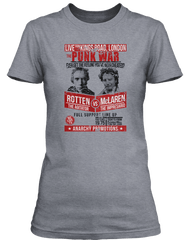 Sex Pistols inspired Rotten v McLaren Fight Poster T-Shirt