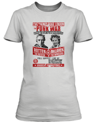 Sex Pistols inspired Rotten v McLaren Fight Poster T-Shirt